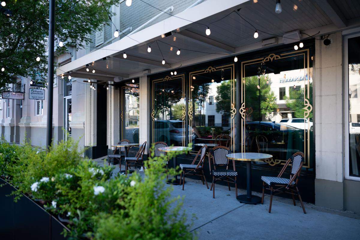 The outside of Neighbors Tap & Table.