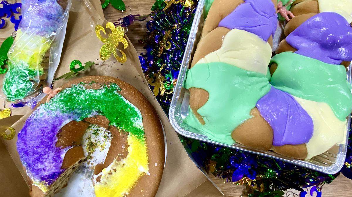 Various king cakes from across the Mississippi Coast.