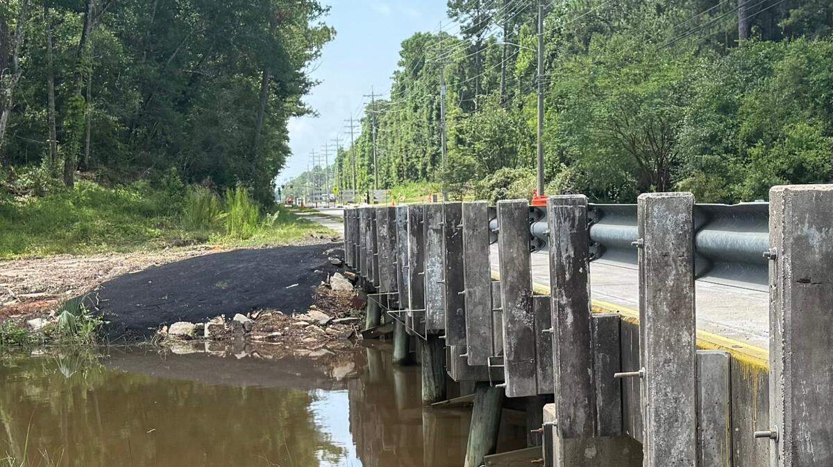 Repairs are complete on the Hanshaw Road Bridge, with reopening expected later this month pending a final inspection.