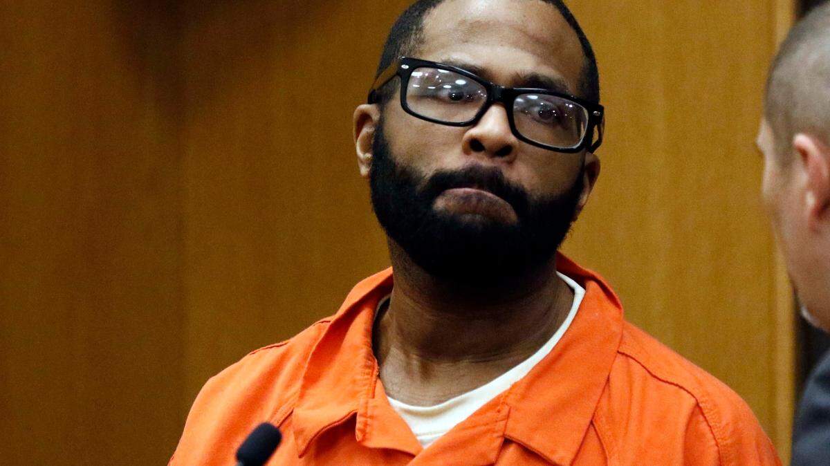 FILE - Willie Cory Godbolt looks around the courtroom, March 12, 2018, following his arraignment on capital murder charges, first-degree murder, attempted murder, kidnapping and armed robbery in the deaths of eight people, including a deputy sheriff, in Brookhaven, Miss. A majority of the Mississippi Supreme Court issued a ruling Thursday, March 7, 2024, affirming Godbolt’s 2020 conviction in the killings, which occurred in 2017. (AP Photo/Rogelio V. Solis, File)