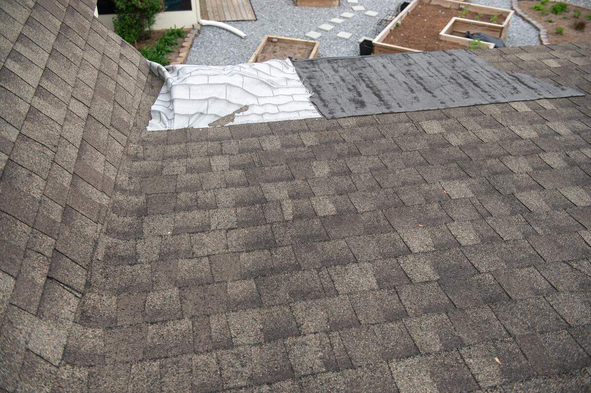 Tarps cover leaks in the roof of Teresa Teague’s St. Jude Dream Home on Thursday, March 14, 2024.