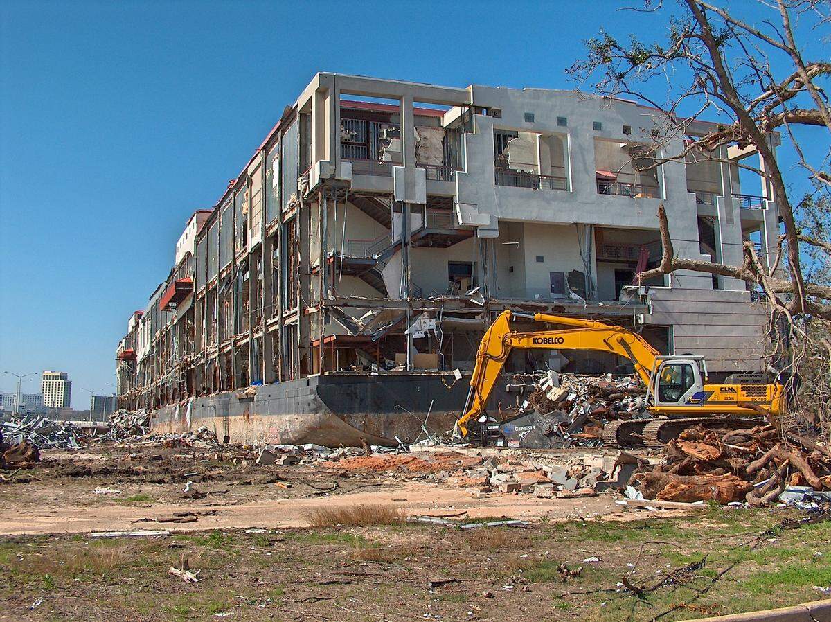 Storm surge from Hurricane Katrina in 2005 sent a casino barge through Ohr O’Keefe Museum of Art, which was under construction. Parts of the museum opened in 2010 and other galleries opened over the next several years. The final touches to the campus will be finished in 2025.