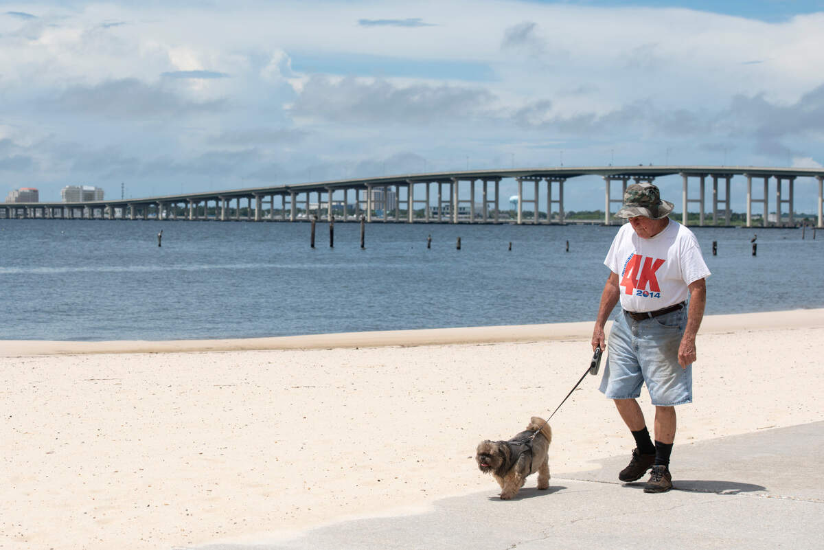 Front Beach in Ocean Springs on Wednesday, Aug. 10, 2022.