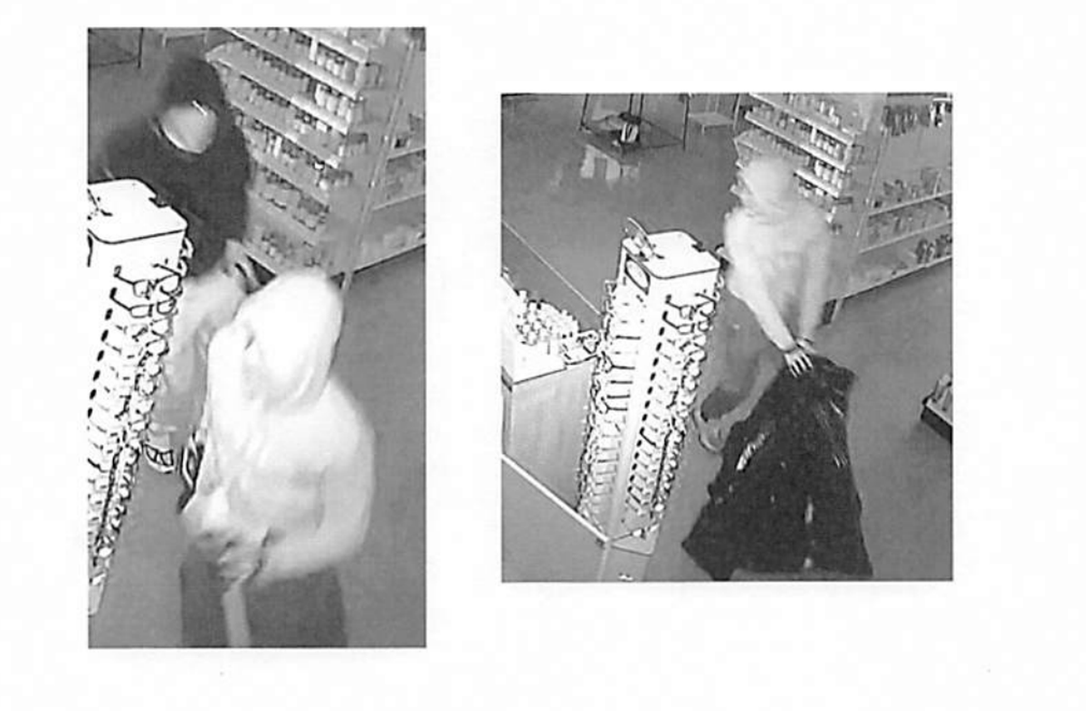 Two suspects were captured on a surveillance camera during a burglary September 14, 2024 at Ladner Drugs in Woolmarket.