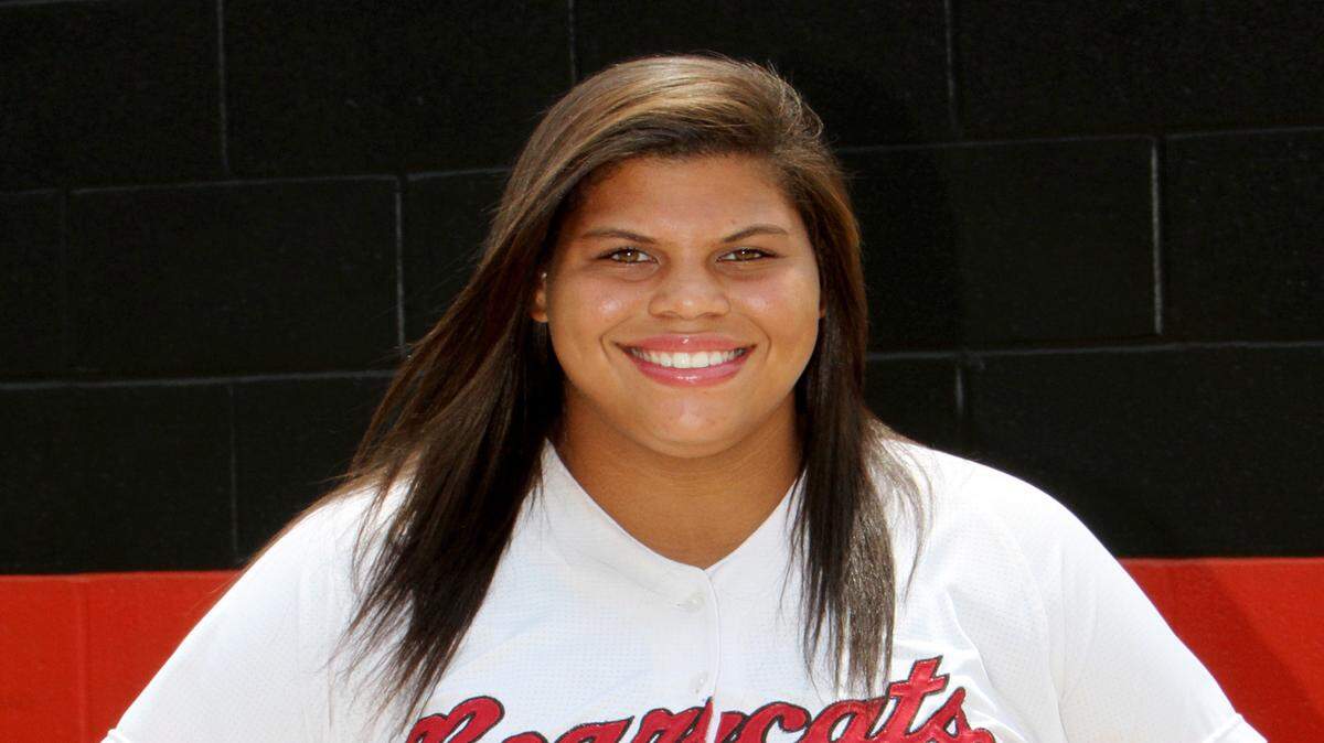 JOHN FITZHUGH/SUN HERALD 
 Long Beach pitcher first baseman Krystal Goodman.