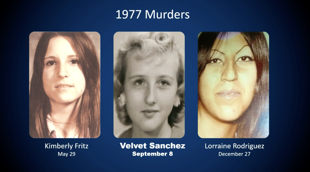 The Ventura County Sheriff’s Office showed images of three women who were murdered in 1977. Warren Luther Alexander, 73, of Diamondhead is now accused in their deaths.