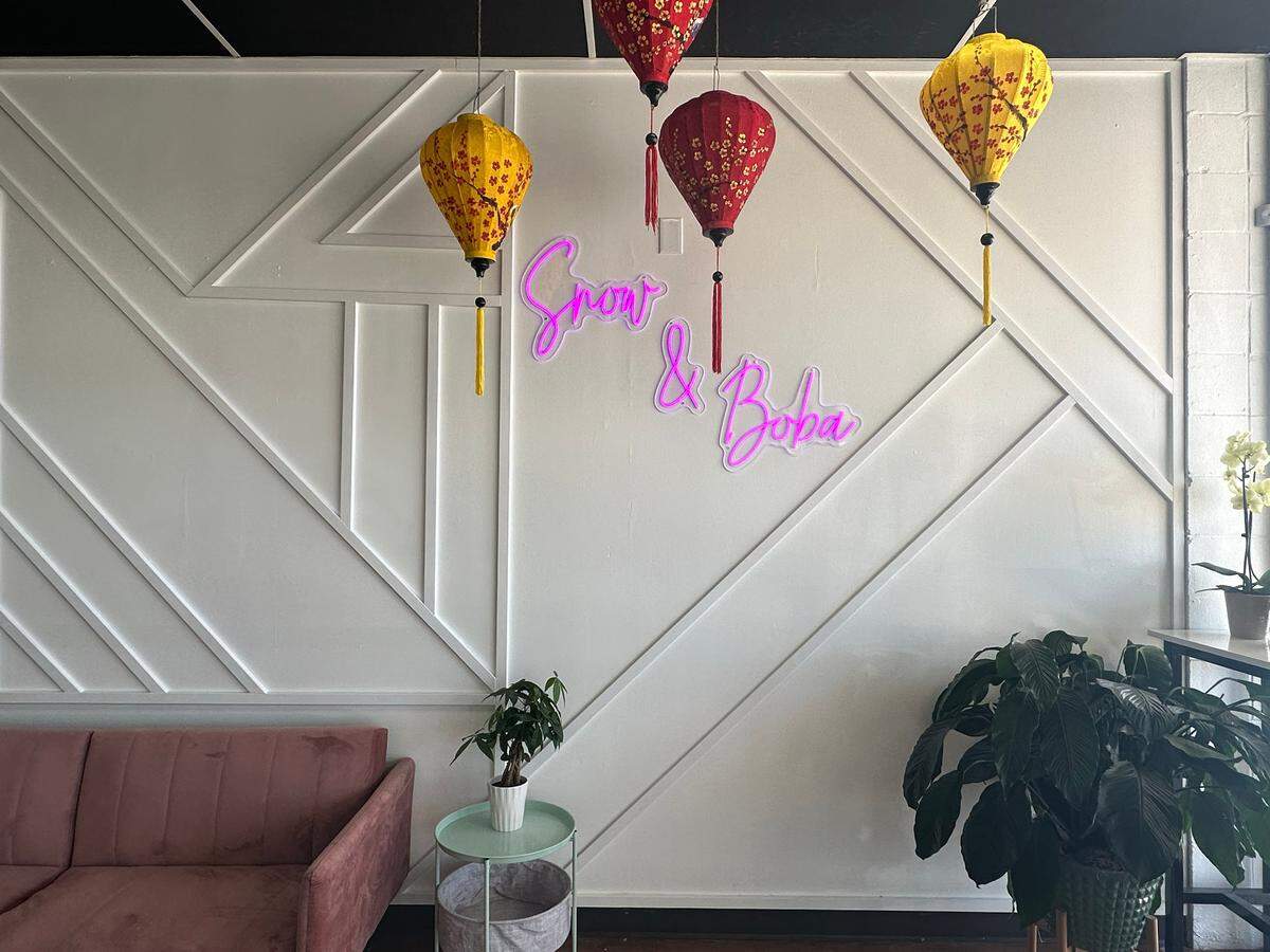 The inside of Snow and Boba in Ocean Springs.