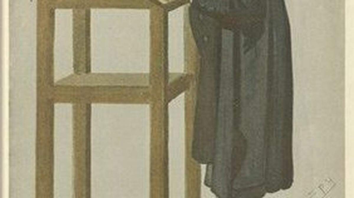 The Rev. William Spooner became famous for his slips of the tongue or what we now call spoonerisms, such as his “The Lord is a shoving leopard.”  In the April 1896 edition of Vanity Fair, Leslie Ward drew this caricature of the beloved British minister.
