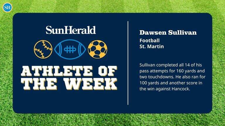 St. Martin quarterback voted Athlete of the Week winner for Sept. 21