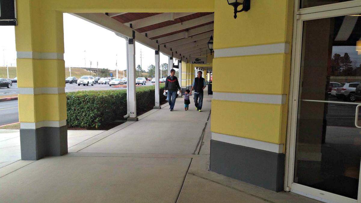 MARY PEREZ/SUN HERALD 
 Shoppers at Gulfport Premium Outlets will have a new choice in stores starting Thursday, when Rack Room Shoes opens. Special promotions are planned at the store through the grand opening weekend.