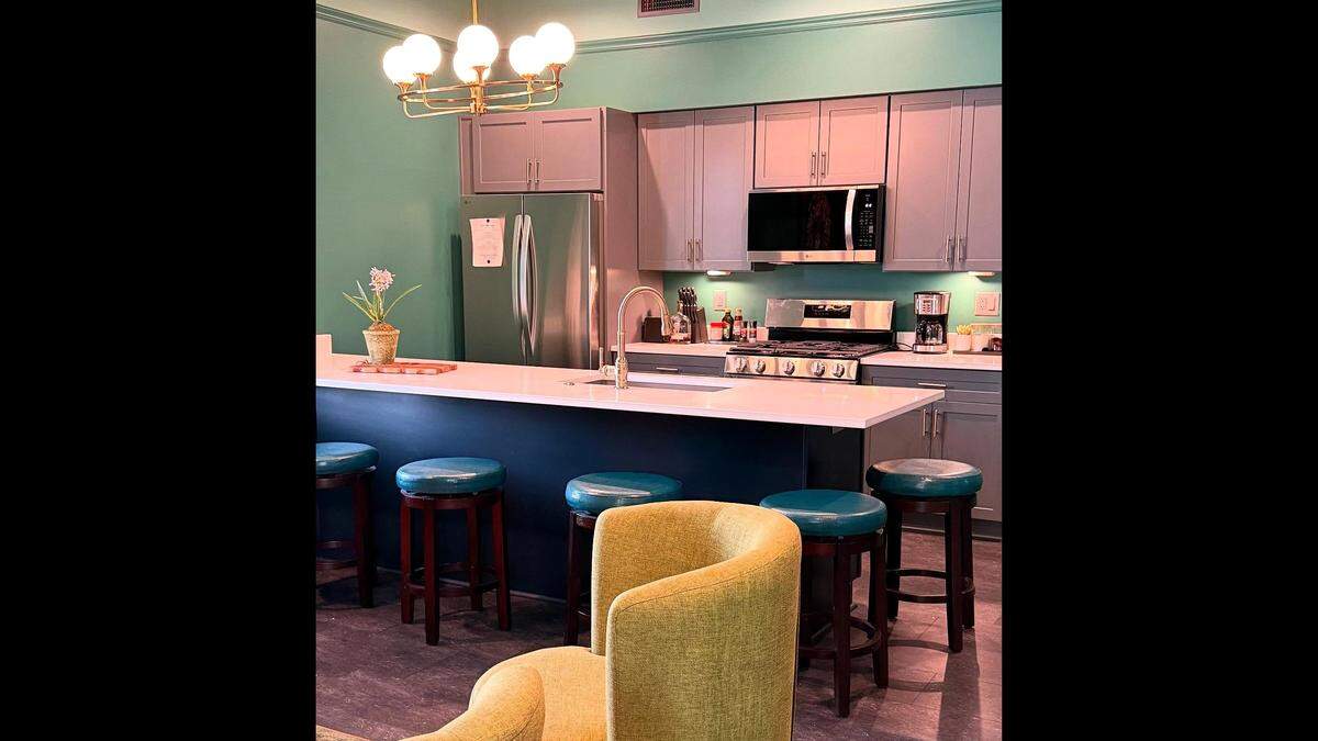 Some of the units at The Pullman House have kitchens for families who want to cook together and those who are staying awhile and want to make some of their own meals.