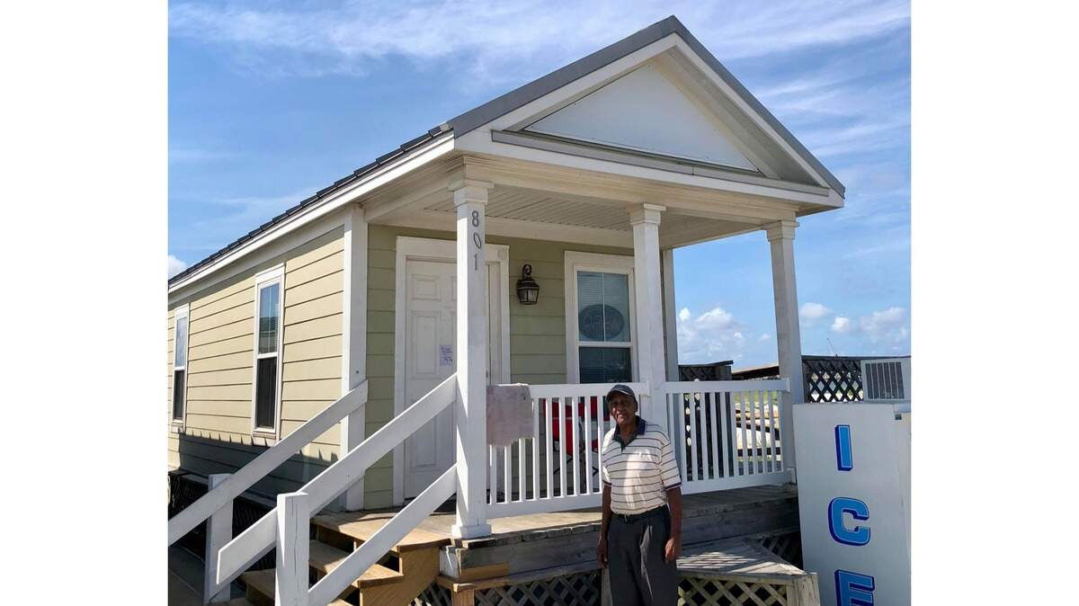 Nate Allen, an employee at Gulfport Marina Bait & Tackle, is one of the employees at the new bait shop. The shop is open at Jones Park. Eddie Quinn and his family have leased a cottage that has housed a bait shop at the small craft harbor for years.