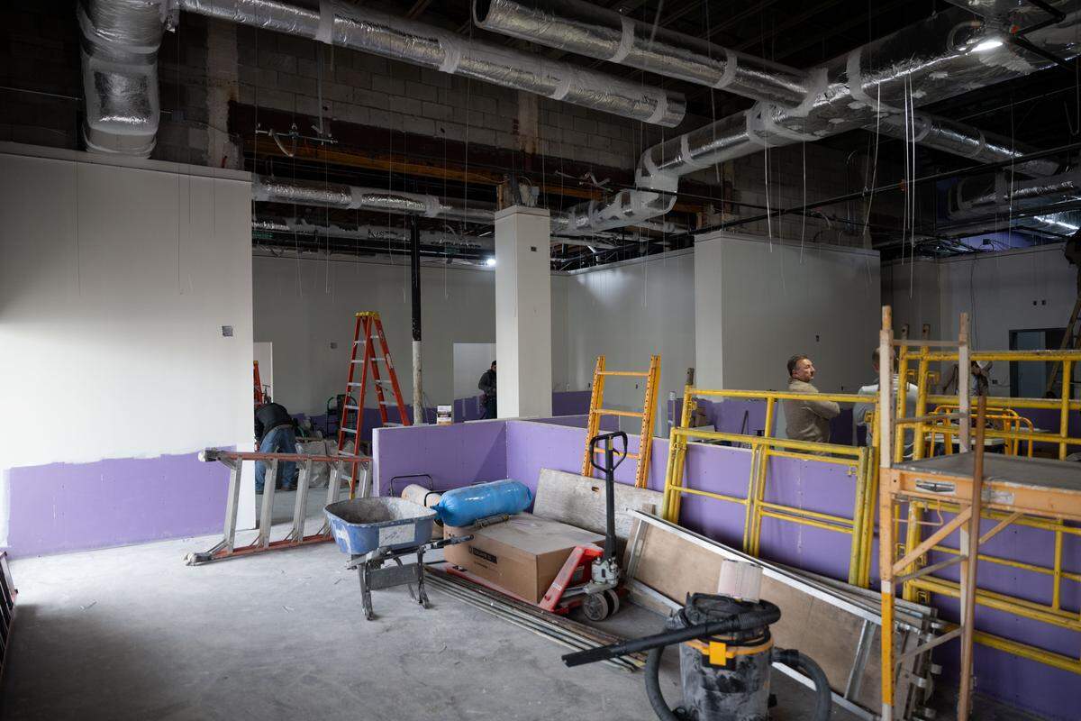 The interior of The Downtowner is under construction in downtown Gulfport.