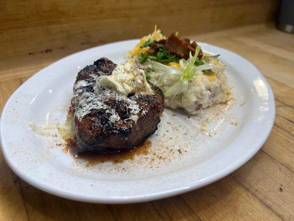 A steak cooked to order and a loaded potato are among the specials at the rebranded  Butcher Block Steak House and Bar in Bay St. Louis. 