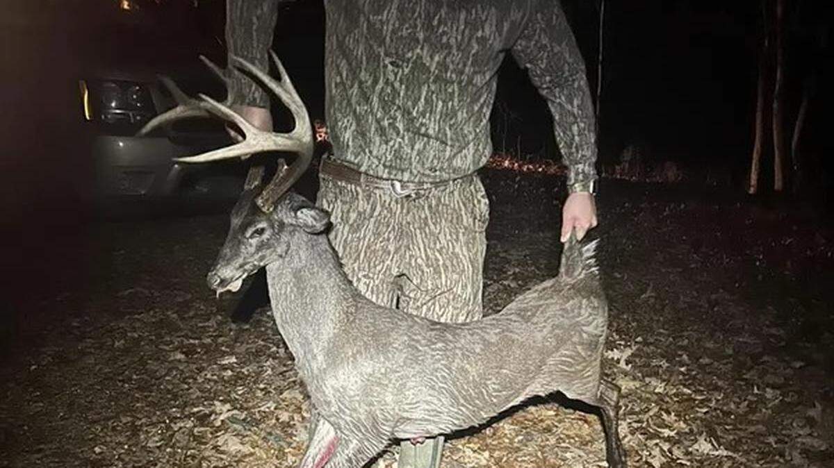 Mississippi deer hunter James Keel of Hernando harvested a mature buck that was the size of a large dog.