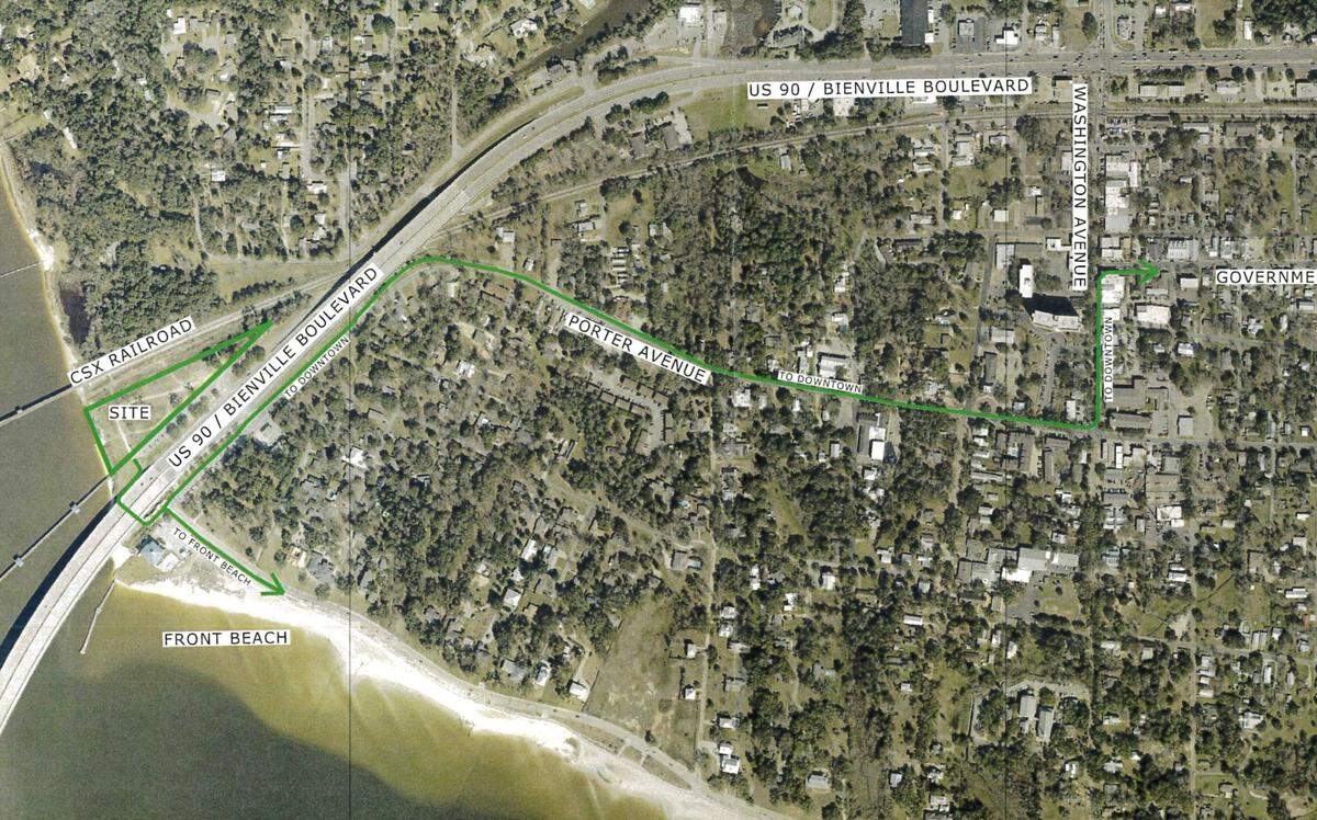 The site of The Bay Club, a 66-unit condominium building, that was proposed for Ocean Springs. The site is no longer under contract and is back on the market for $7 million.