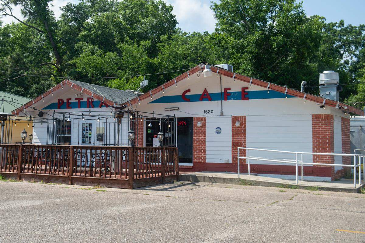 Petra Cafe, a Greek/Mediterranean restaurant and hookah shop, in Biloxi on Monday, May 9, 2022.
