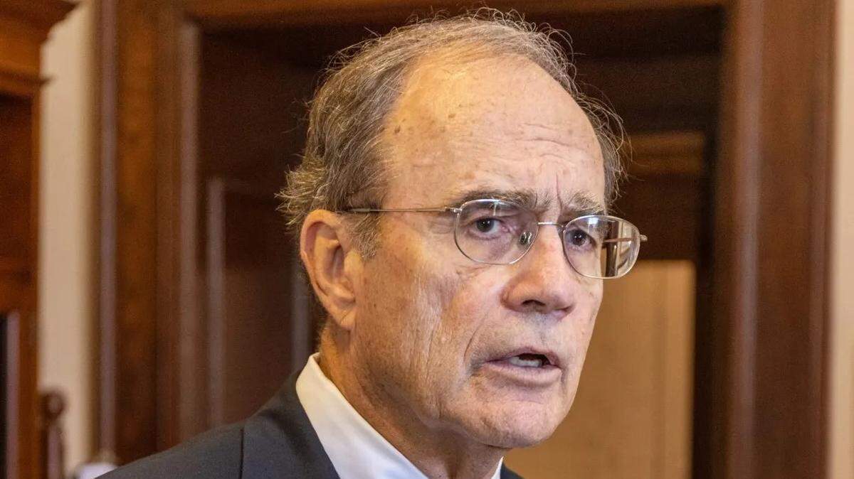 Lt. Gov. Delbert Hosemann answers questions during a press conference after a special session at the Mississippi Capitol in Jackson, Wednesday, November 2, 2022.