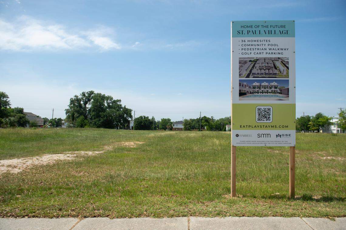 The future site of St. Paul Village, an upscale subdivision, in Pass Christian.The lots of the subdivision have already been sold and will each be built to the buyer’s preferences.