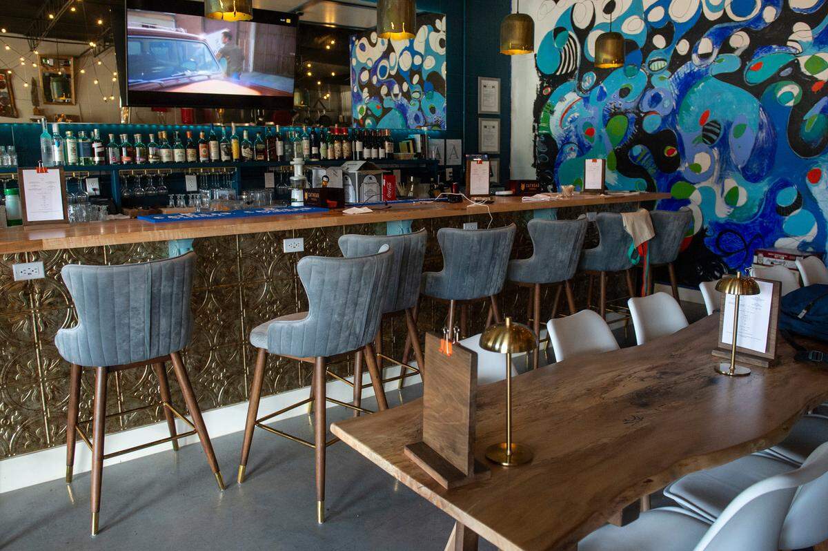 The bar and seating area at Butcher Baker in Ocean Springs on Friday, Feb. 7, 2025.