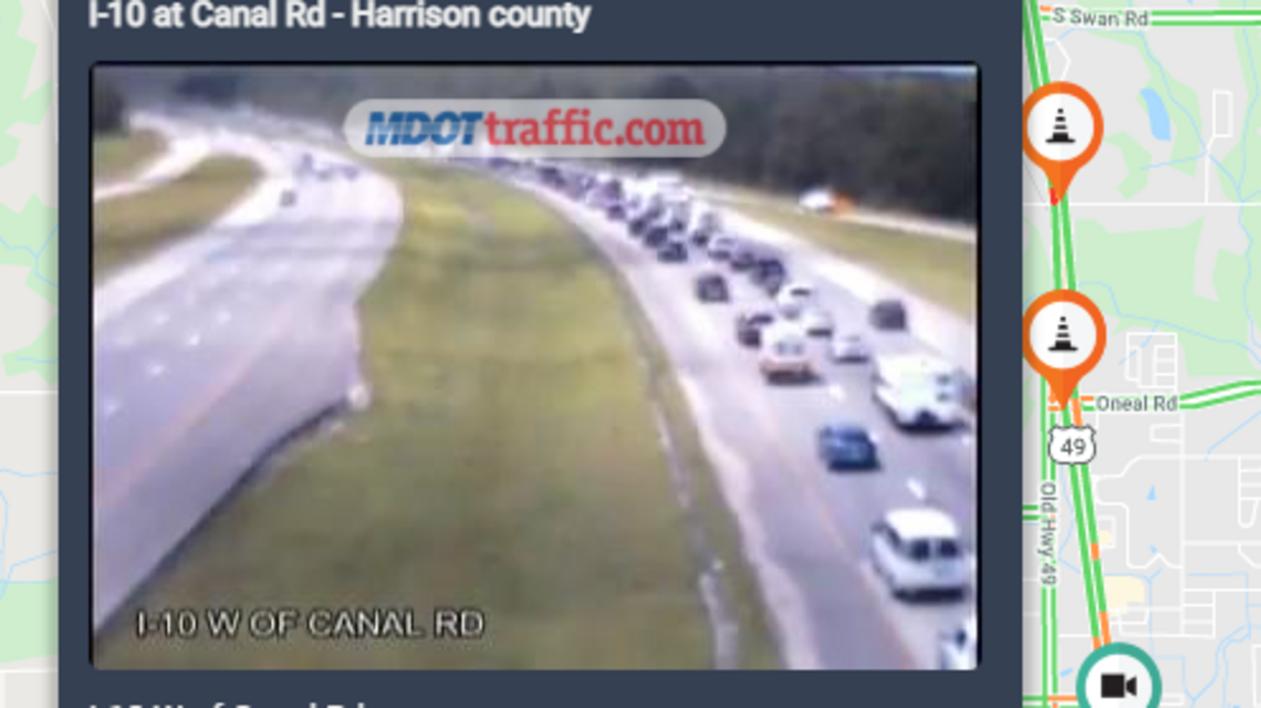 Interstate 10 ‘gridlocked’ in Harrison County as Ida evacuees try to make their way home