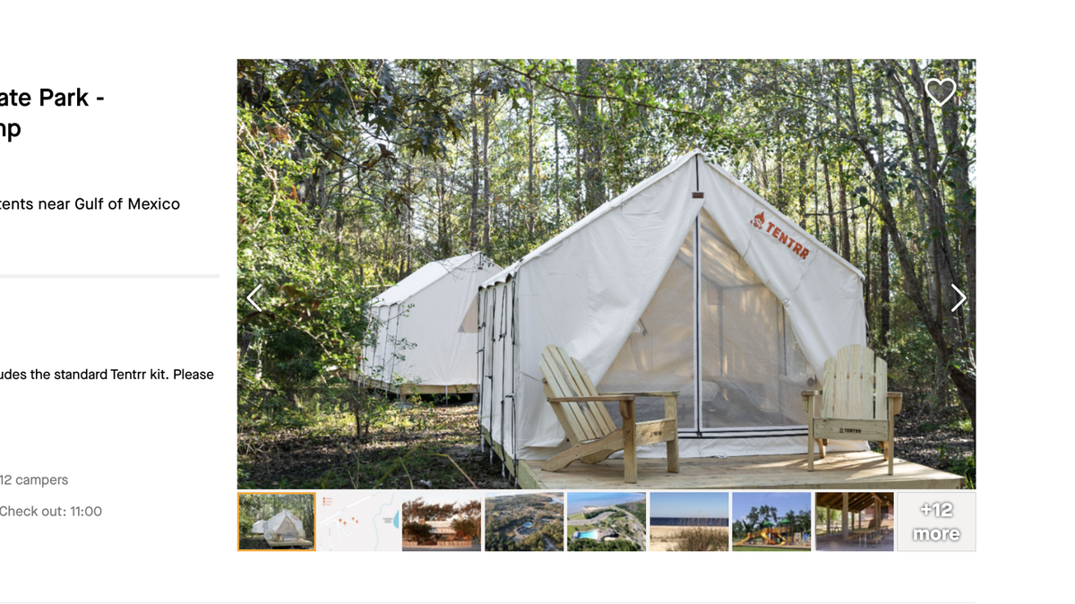 New upscale campsites through Tentrr are available at Buccaneer State Park in Waveland.