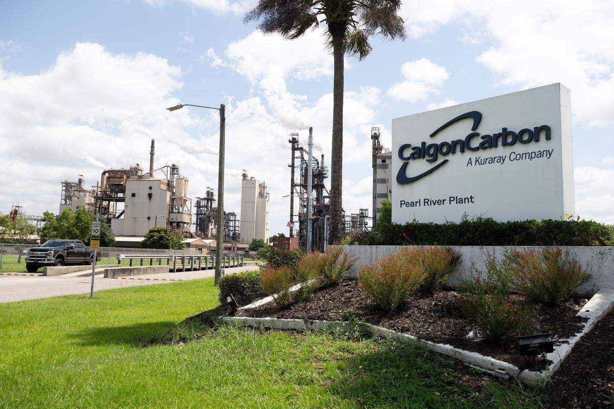 Calgon Carbon chemical plant in Hancock County’s Port Bienville Industrial Park on Thursday, June 4, 2026.