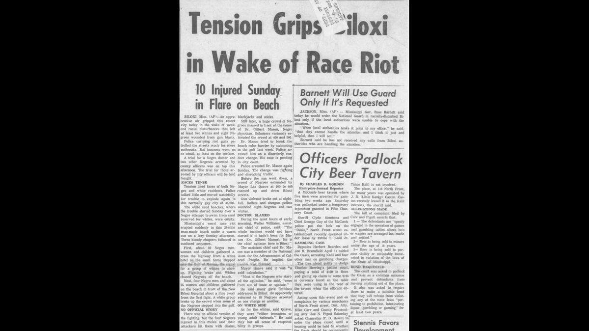 An article in the Macomb Enterprise-Journal after the April 24 “Bloody Sunday” protest.