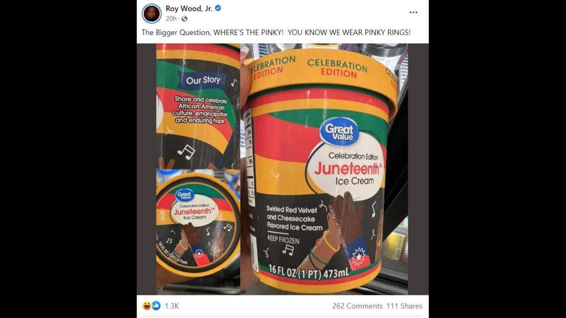 Walmart has pulled its ice cream celebrating Juneteenth from store shelves after drawing heavy criticism online.
