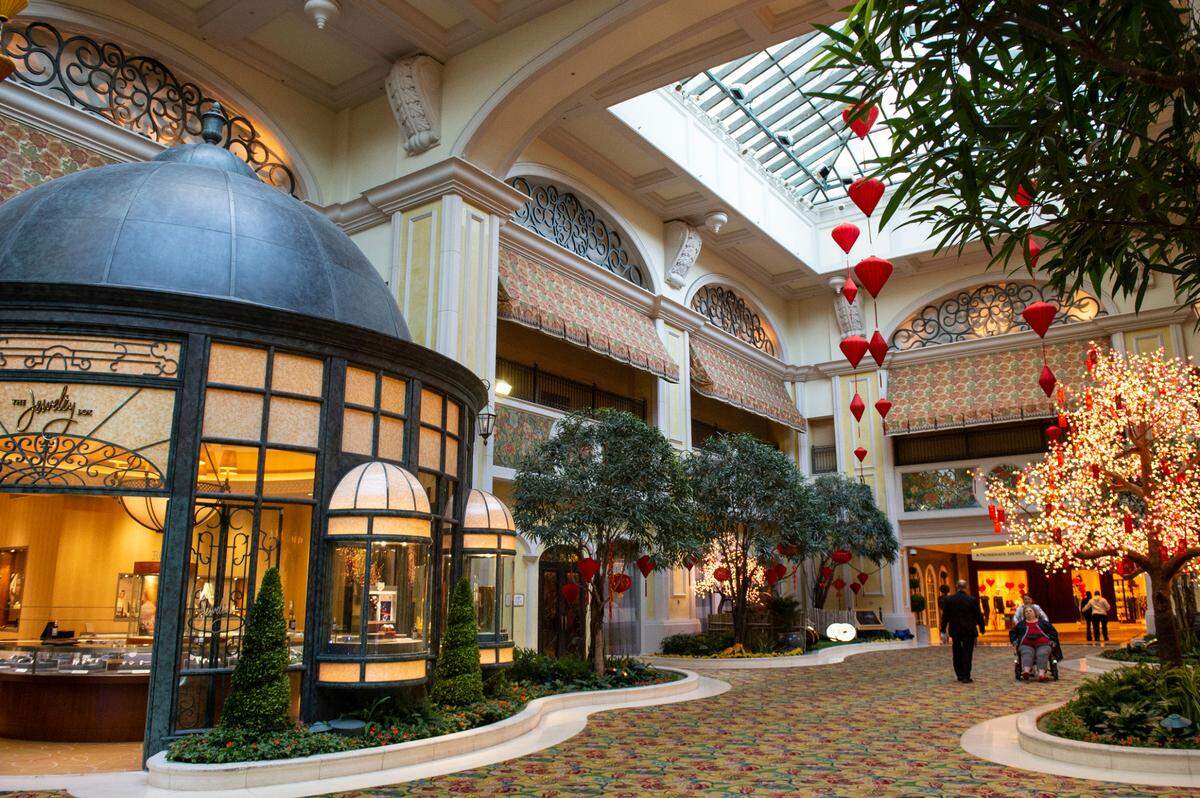The atrium area of the Beau Rivage Casino & Resort in Biloxi on Tuesday, Jan. 18, 2022.