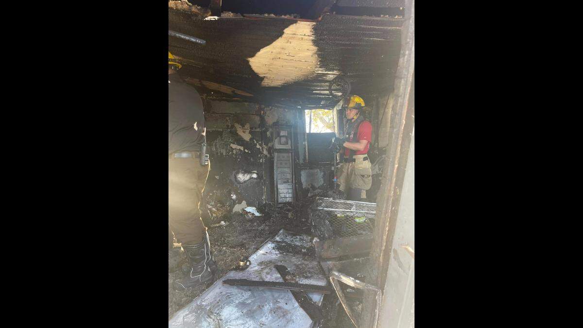 Gulfport Fire Department works inside Evergreen Apartments Tuesday, Dec. 31, 2024 after an explosion that injured three people.