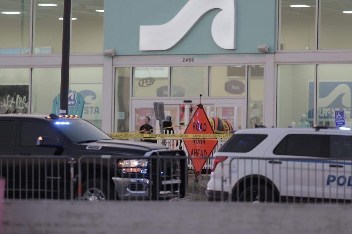 Three were injured, including a Coast police officer, in a shooting outside of Surf Style on U.S. 90 on April 16, 2023