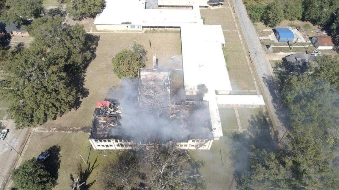 A school set to get a historic designation was burned to the ground in Drew, Mississippi. Now, six teens have been charged with arson, state authorities say.