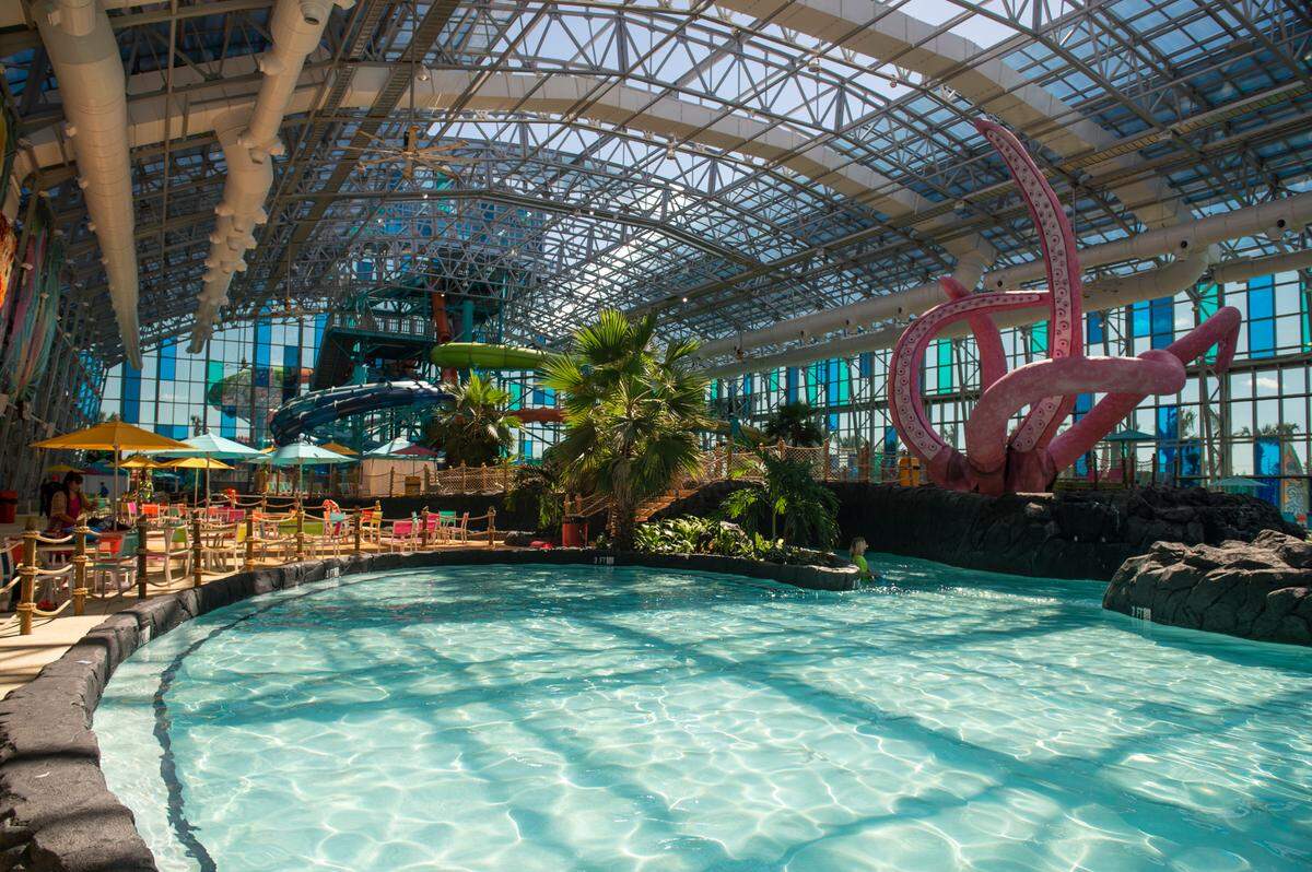 Part of the water park OWA’s Tropic Falls in Foley, Alabama