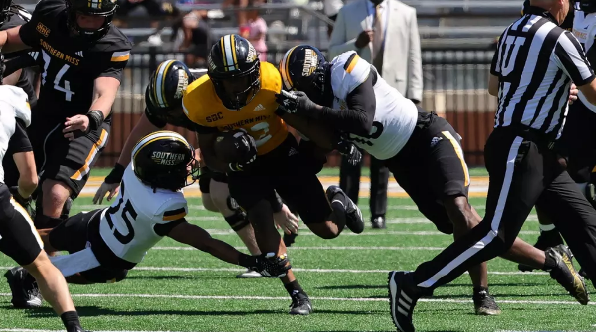 The Southern Miss offense battles its defense in the program’s Spring Game.