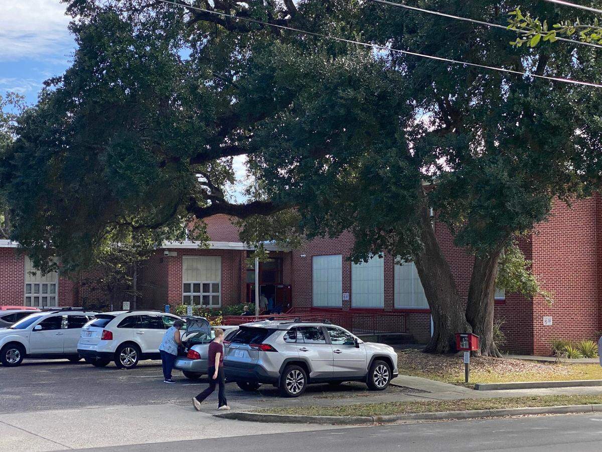 Mid-morning on Tuesday, Nov. 5, 2024, there was no line to vote at the old Lopez Elementary School in Biloxi. Poll workers say they’ve had no problems, so far.