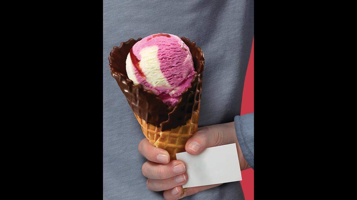 Baskin Robbins February flavor of the month is a strawberry ice cream with rose extract set to hit menus nationwide on Feb. 1, just in time for Valentine’s Day.
