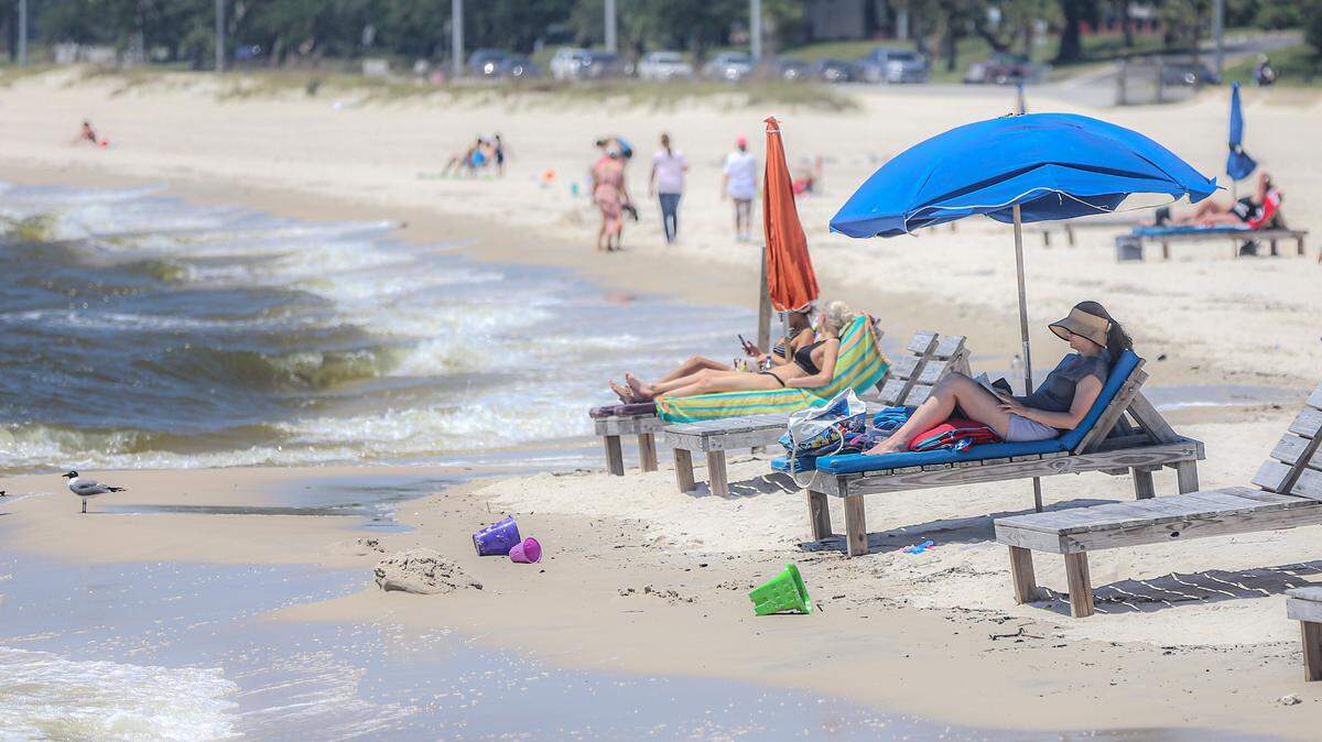 Beaches in Biloxi were busy on Saturday, April 25, 2020, after beaches were reopened as shelter-in-place restrictions for the coronavirus were relaxed. SmartAsset ranked Biloxi at No. 1 on a national list of the most affordable oceanfront communities in the country.
