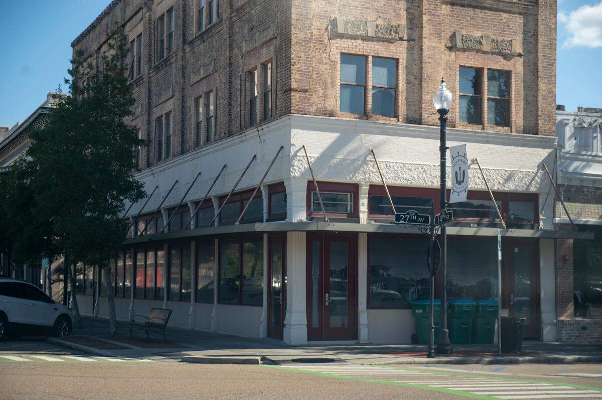 A building being used for storage in downtown Gulfport on Wednesday, Nov. 20, 2024.