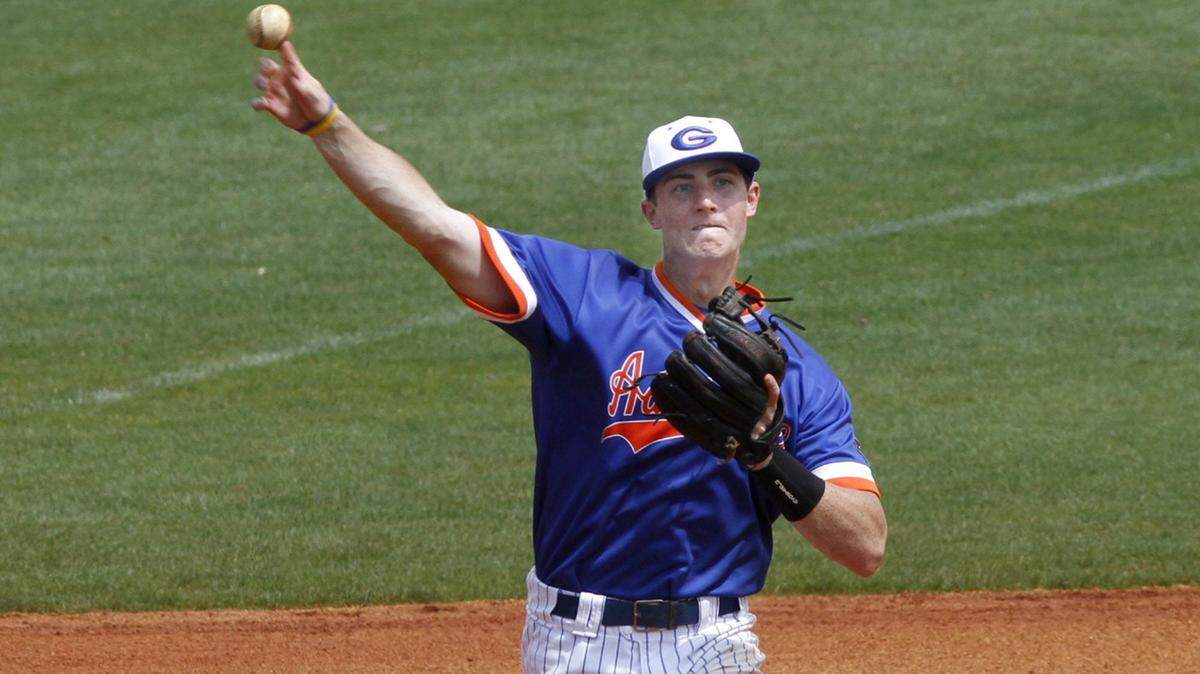 TIM ISBELL/SUN HERALD 
 Gulfport and Alex Nelms couldn't hold on Thursday against Brandon, falling 5-4 in eight innings.