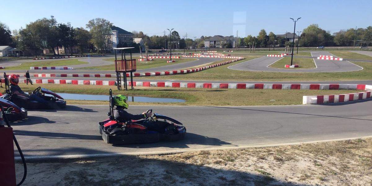 Finishline Performance Karting at the beach in Biloxi has two race tracks, dual ziplines and soon will have a mini golf course along Beach Boulevard.