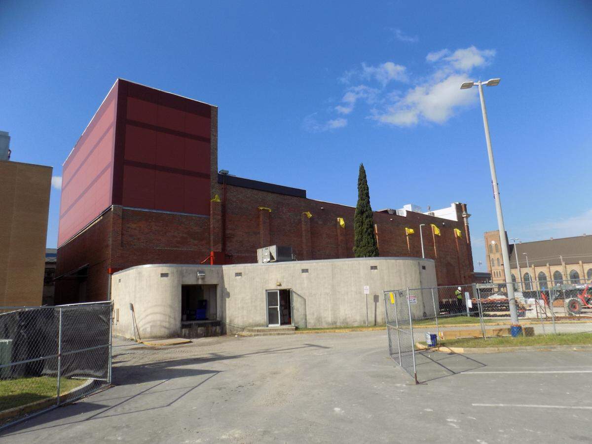 A new roof, fly tower and other exterior repairs to the historic Saenger Theatre in downtown Biloxi have made the building watertight again on April 27, 2021.