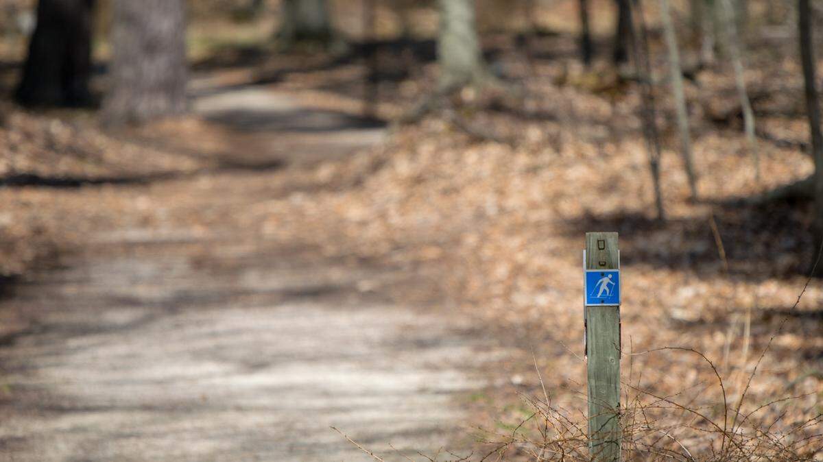 A woman says she was attacked by two men on bikes while walking her dog on Cricket Frog Trail (not pictured) in Covington, Georgia on Sept. 26, police said.