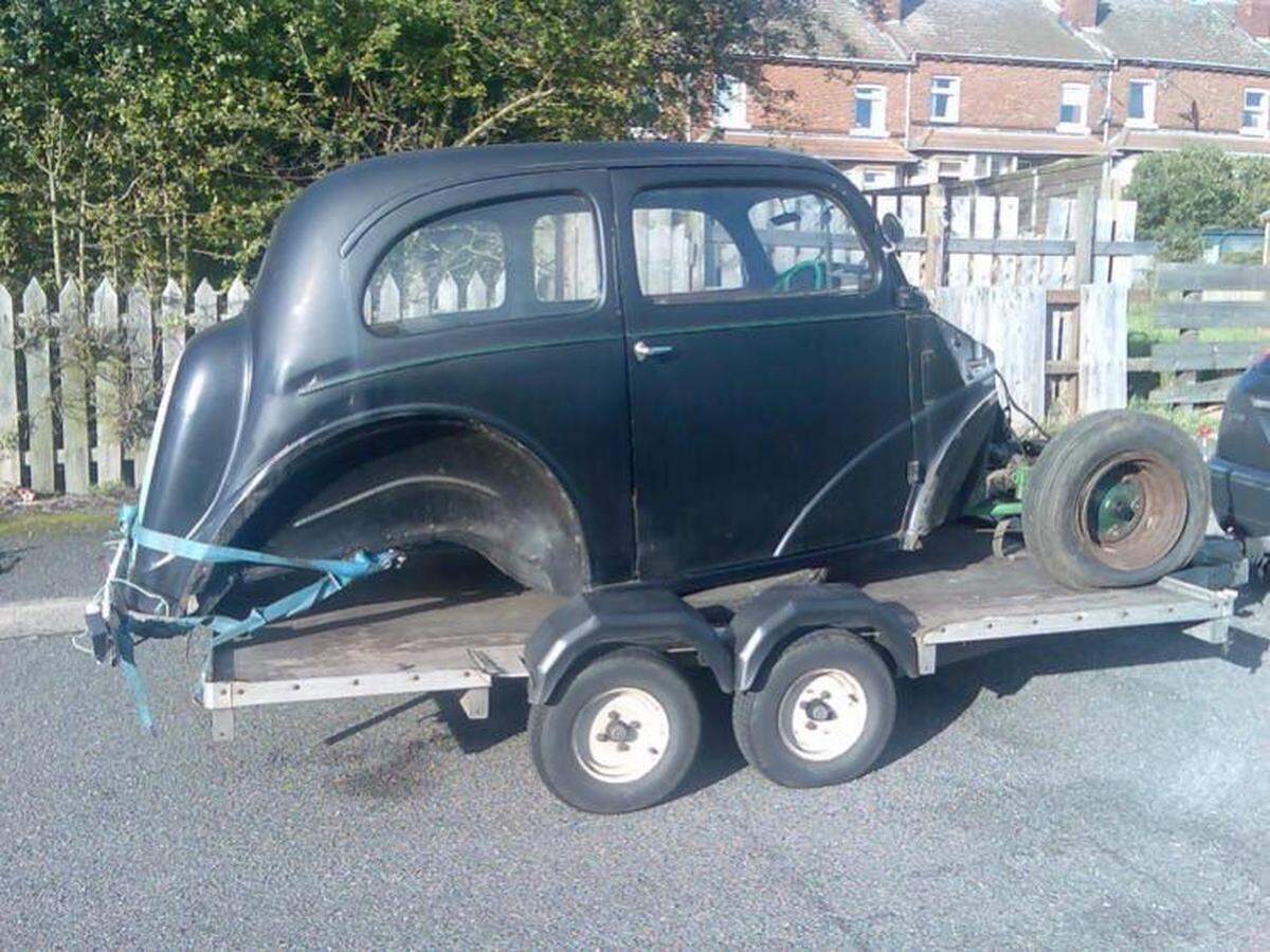 Martin Bishop’s 1952 Ford Anglia before he restored it.