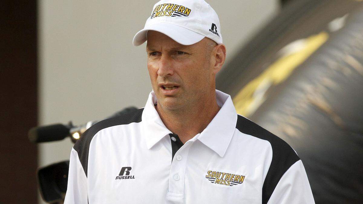 TIM ISBELL/SUN HERALD 
 David Duggan will not be returning in 2016 as the Southern Miss defensive coordinator.