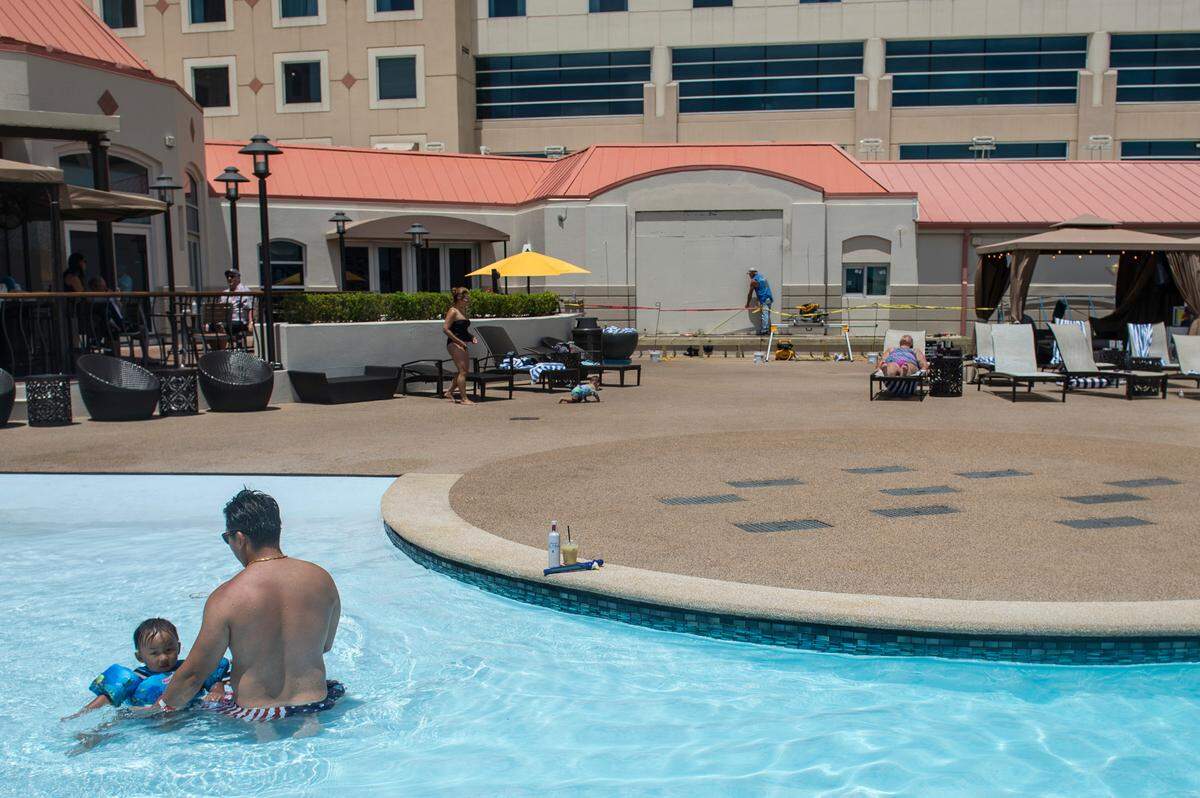 The pool entrance to the new Purple Zebra Daiquiri Bar at Harrah’s Gulf Coast casino in Biloxi is covered at the top center in this photo. The new venue opens Memorial Day weekend and also has an inside entrance.