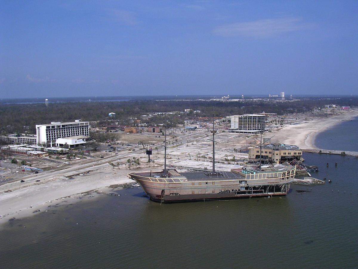 Treasure Bay Casino on Tuesday Aug. 30, 2005 after Hurricane Katrina.
