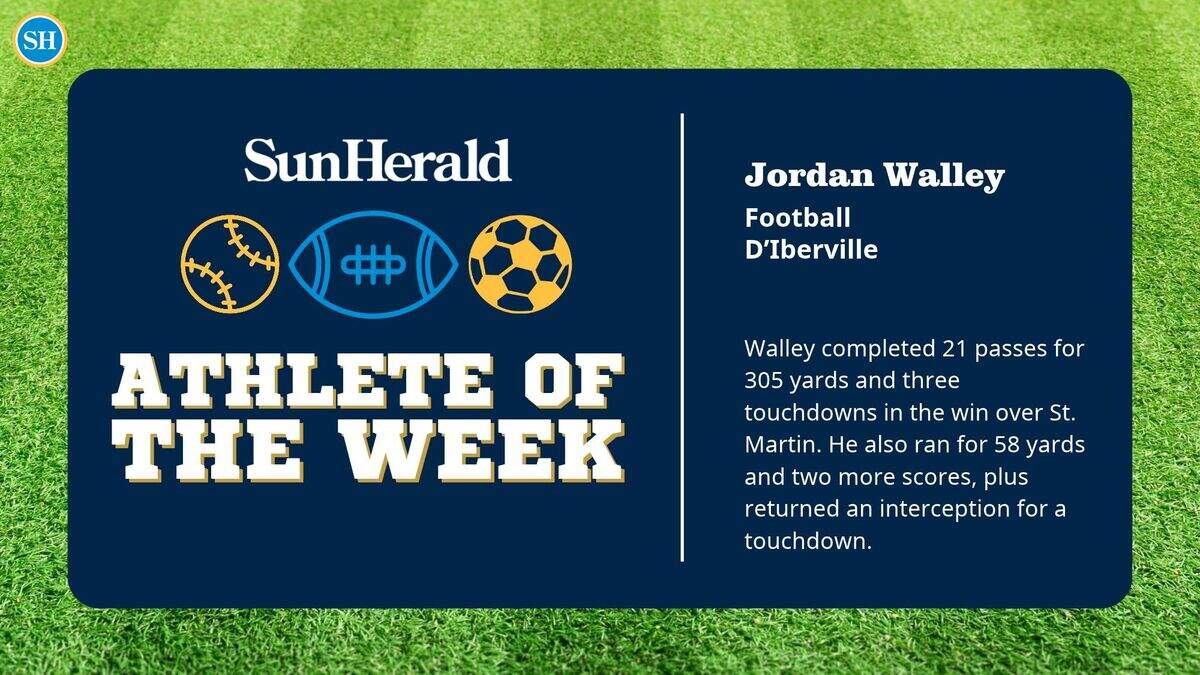 D'Iberville quarterback voted Sun Herald Athlete of the Week for Oct. 19