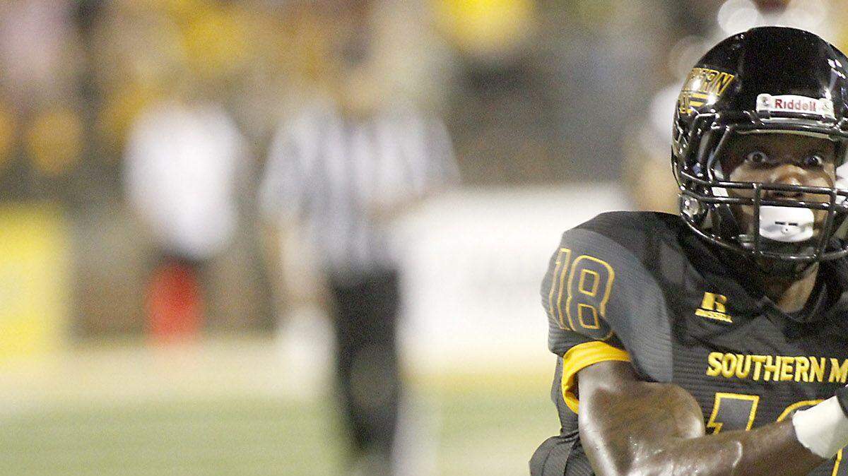 TIM ISBELL/SUN HERALD
Southern Miss receiver Korey Robertson could be due a breakout season in 2016.