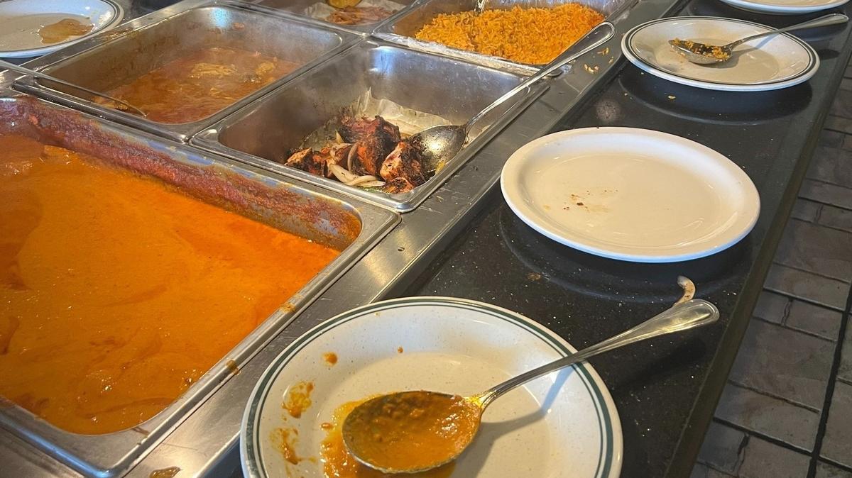 The buffet at Orchid Indian Cuisine in Gulfport.